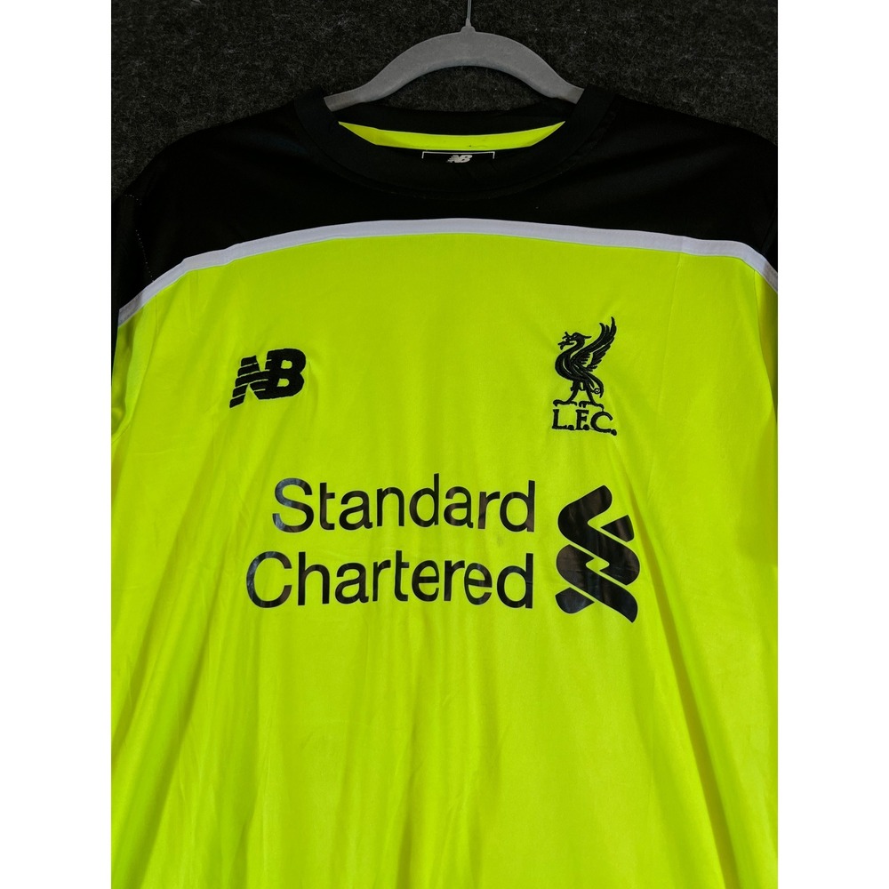 New Balance Liverpool FC Jersey Kids XL Neon Yellow 2016-17 Third Premier League